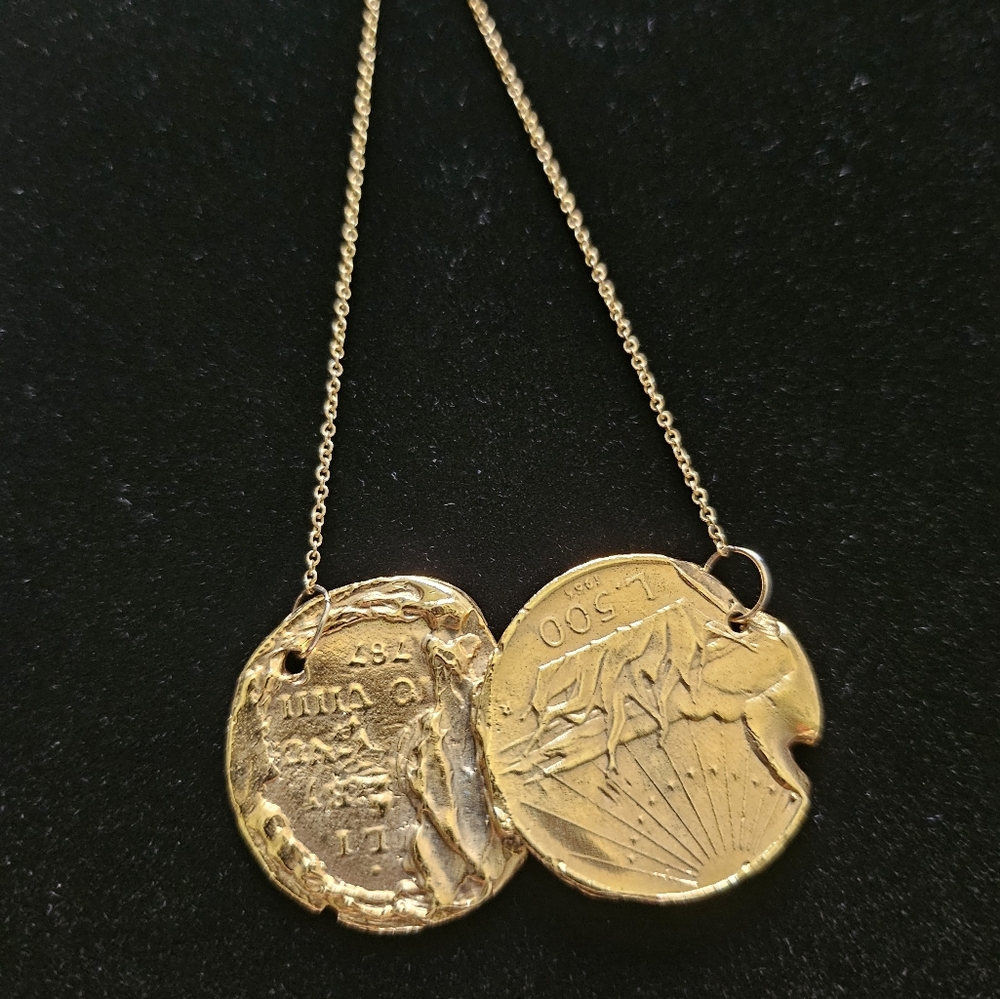Alighieri Dante and Lion Handcrafted Necklace Like New Includes all Packaging - Picture 2 of 11